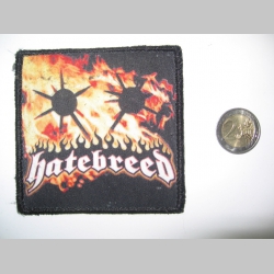 Hatebreed ofsetová nášivka po krajoch obšívaná  cca. 9x9cm